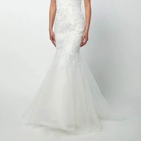 Sequined Off Shoulder Mermaid Dress JT693
